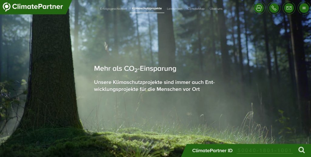 ClimatePartner mehr als CO2 Einsparung